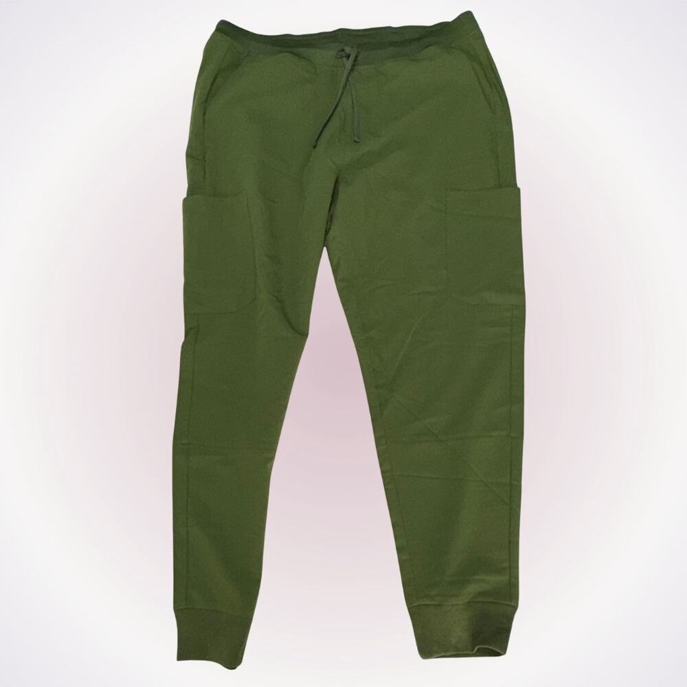 Mandala Green Men's Jogger Scrub Pants | Sz XL
